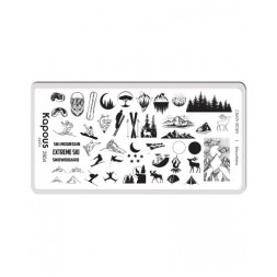 Mountains, пластина для стемпинга «Crazy story» Kapous