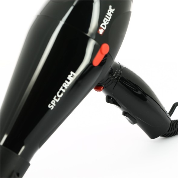 Black Фен DEWAL Spectrum  черный, 2200 Вт, ионизация, 2 насадки