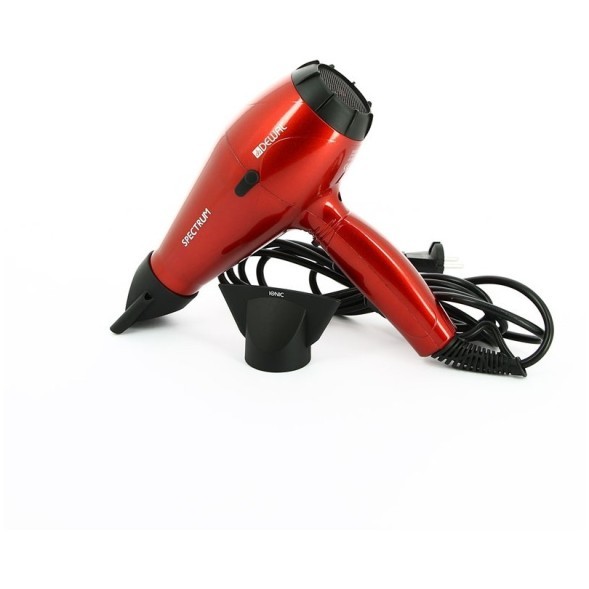 Red Фен DEWAL Spectrum  красный,  2200 Вт, ионизация, 2 насадки