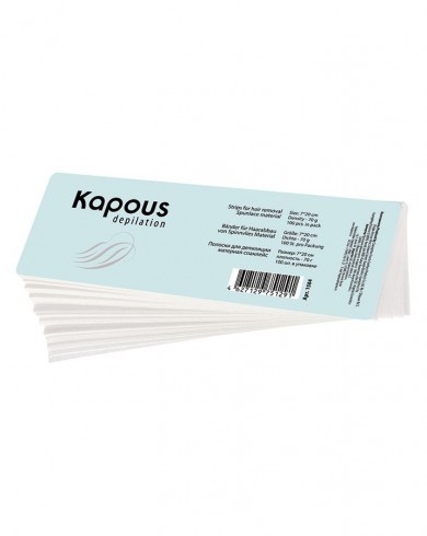 Полоска для депиляции Kapous, спанлейс, 7*20см, 100 шт/уп