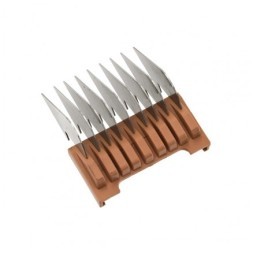 1233-7130 Moser Attachment comb, 13mm, stailess steel/метал. насадка, 13мм, коричневая:страна ввоза-РФ