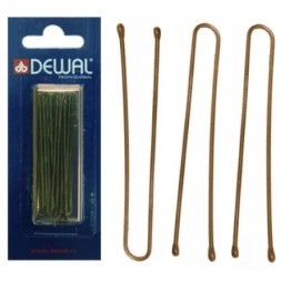 SLT60P-3/60 Шпильки DEWAL коричневые, прямые 60 мм, 60 шт/уп, на блистере, мягкие