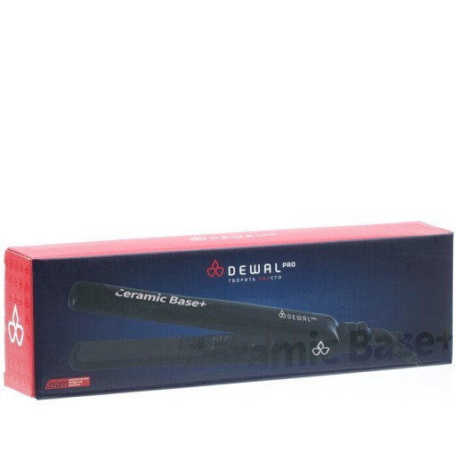 Щипцы для выпрямления волос DEWAL PRO CERAMIC BASE+,27х90мм,с терморег, керамическое покрытие, 45Вт 03-7730