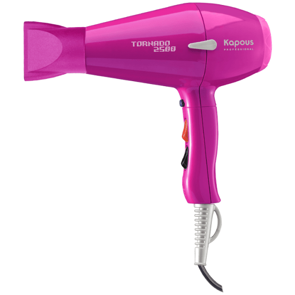 Профессиональный фен для укладки волос Tornado 2500 Kapous, фуксия