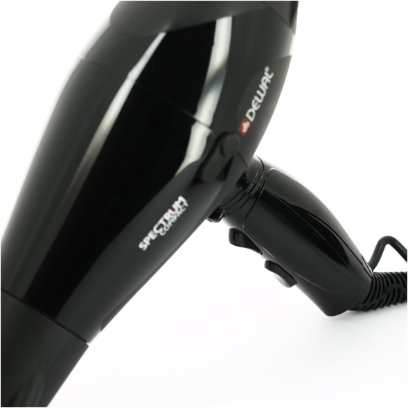 Фен DEWAL Spectrum Compact черный, 2100 Вт, ионизация, 2 насадки