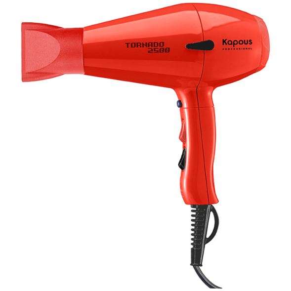 Профессиональный фен Tornado 2500 Kapous, красный