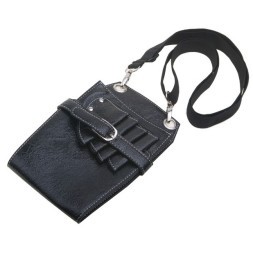 EF03B Кобура для ножниц DEWAL, иск. кожа,черная 13х21см