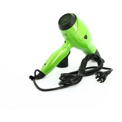 Фен DEWAL PROFILE COMPACT, зеленый, вес 600гр, 2000Вт, ионизация, 2 насадки, пров. 3м