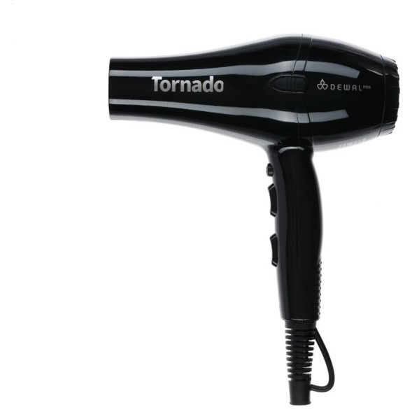 03-8010 Black Фен DEWAL PRO TORNADO, черный, 2300Вт, ионизация, 2 насадки
