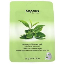 Тканевая маска для лица антиоксидантная с экстрактом Зеленого чая Kapous, 25 г