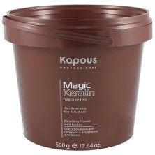 Обесцвечивающий порошок с кератином  для волос "Non Ammonia"  серии Magic Keratin 500 гр.