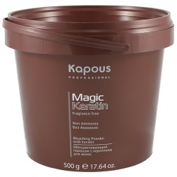 Обесцвечивающий порошок с кератином  для волос "Non Ammonia"  серии Magic Keratin 500 гр.