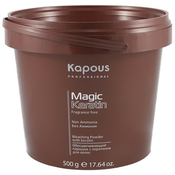 Обесцвечивающий порошок с кератином  для волос &quot;Non Ammonia&quot;  серии Magic Keratin 500 гр.