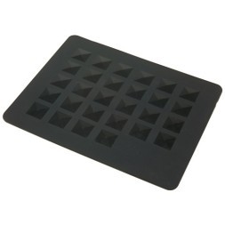 ST-1005 Подкладка под горячие инструменты DEWAL, силикон,черная 20x25см
