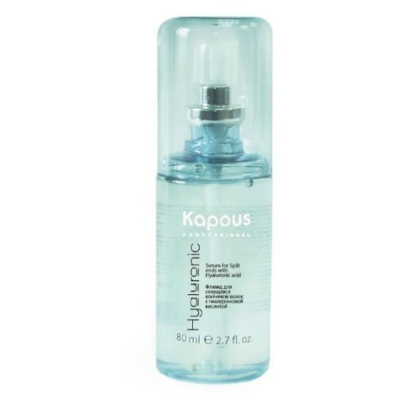 Флюид для секущихся кончиков волос с гиалуроновой кислотой серии “Hyaluronic Acid” Kapous, 80 мл
