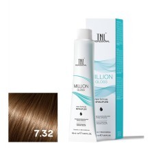 Крем-краска для волос TNL Million Gloss оттенок 7.32 Блонд палисандр 100 мл