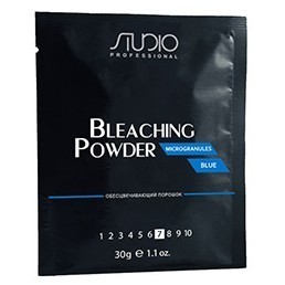 Обесцвечивающий порошок для волос «Microgranules Blue» линии Studio Professional, 30 г