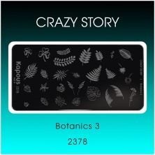 Botanics 3, пластина для стемпинга «Crazy story» Kapous