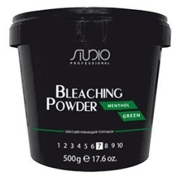 Обесцвечивающий порошок для волос «Menthol Green» линии Studio Professional, 500 г