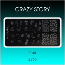Fruit, пластина для стемпинга «Crazy story» Kapous