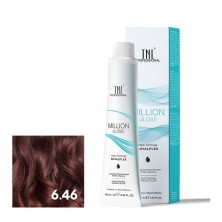 Крем-краска для волос TNL Million Gloss оттенок 6.46 Темный блонд медный красный 100 мл