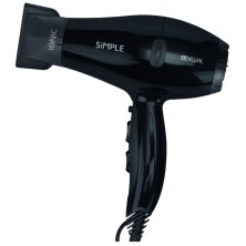 03-104 Black Фен DEWAL SIMPLE, черный, вес 550гр, размер 17см, 2000 Вт, ионизация, 2 нас, провод 3м