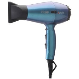 03-109 Chameleon Фен DEWAL Spectrum Compact бирюзовый хамелеон, 2100 Вт, ионизация, 2 насадки