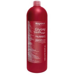 Шампунь перед выпрямлением волос с глиоксиловой кислотой серии &quot;GlyoxySleek Hair&quot; Kapous, 1000 мл