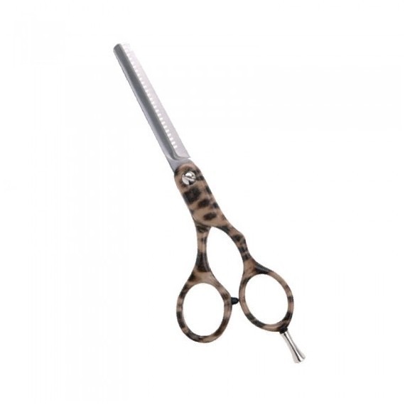 Парикмахерские  ножницы DEWAL филировочные  5,5&quot;, 28 зубцов, узор &quot;леопард&quot;
