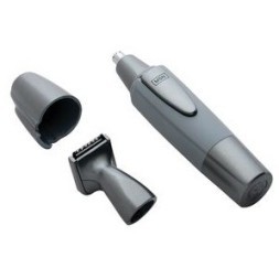 Машинка для стрижки в носу и ушах DEWAL PRO, 2 ножевых блока, 1мм, серебро