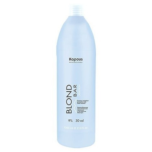 Кремообразная окислительная эмульсия «Blond Cremoxon» с экстрактом Жемчуга Kapous серии “Blond Bar” 9%, 1000 мл