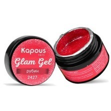 Гель-краска «Glam Gel» Kapous, рубин, 5 мл