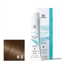 Крем-краска для волос TNL Million Gloss оттенок 8.3 Светлый блонд золотистый 100 мл