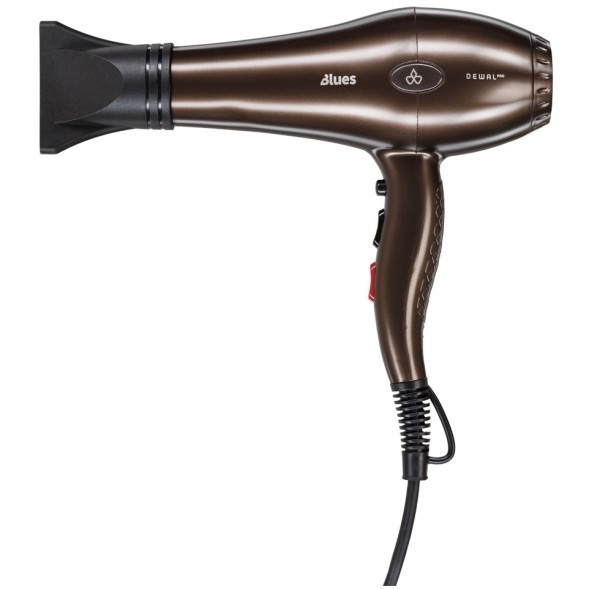 Фен DEWAL PRO BLUES, шоколад, 2600Вт, ионизация, 2 нас, провод 3м