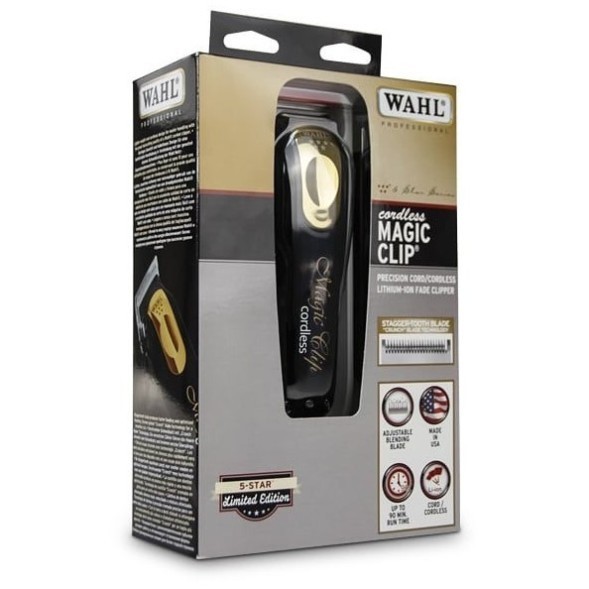 8148-116 Wahl Hair clipper Magic Clip Cordless 5star black/gold/машинка для стрижки, черно-золотая
