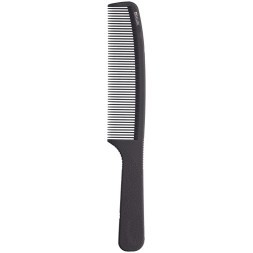 CF014 Расческа рабочая DEWAL серия SUPER thin с ручкой, средняя, черная 20,5см