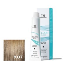 Крем-краска для волос TNL Million Gloss оттенок 9.07 Очень светлый блонд холодный 100 мл