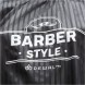 AA02BS Пеньюар для стрижки DEWAL &quot;BARBER STYLE&quot; , полиэстер, полоска  140х158 см, на крючках