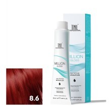 Крем-краска для волос TNL Million Gloss оттенок 8.6 Светлый блонд красный 100 мл