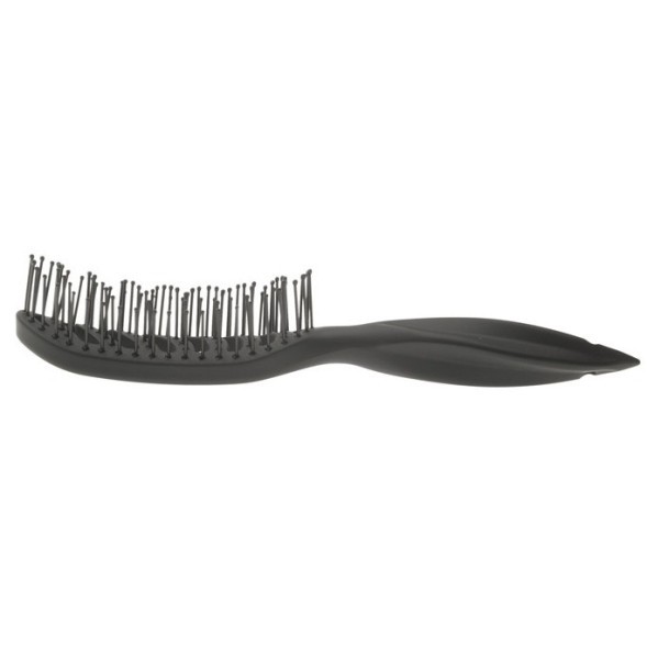 BR69539 black Щетка для укладки DEWAL  вогнутая, пластиковый штифт, 9 рядов