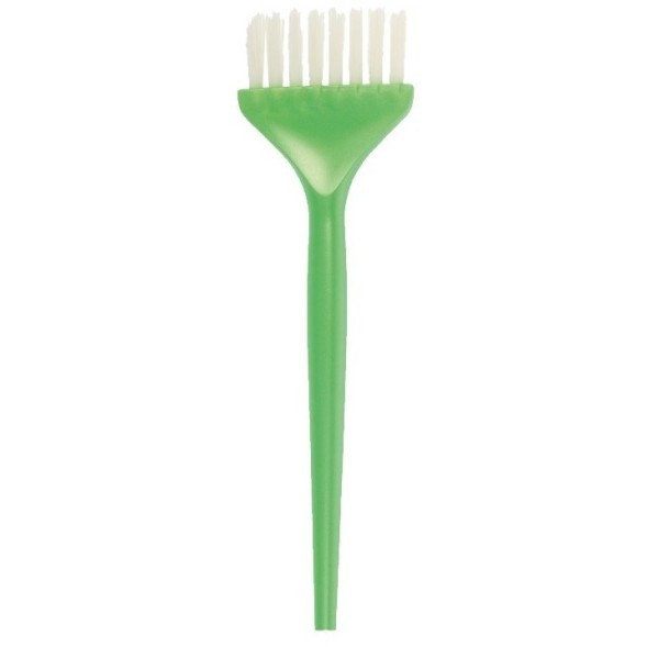 JPP048-1 green Кисть для окрашивания DEWAL зеленая, с белой прямой щетиной, узкая 45мм