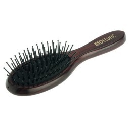 BR20100 Щетка массажная DEWAL мини, деревянная, пластиковый штифт, 7 рядов