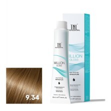 Крем-краска для волос TNL Million Gloss оттенок 9.34 Очень светлый блонд золотистый медный 100 мл