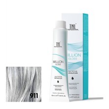 Крем-краска для волос TNL Million Gloss оттенок 911 Осветляющий серебристый пепельный 100 мл