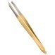 АТ 9924 GOLD пинцет, косой, золотое покрытие