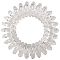 DBR07 Резинки для волос Dewal Beauty "Пружинка", цвет прозрачный (3 шт.)