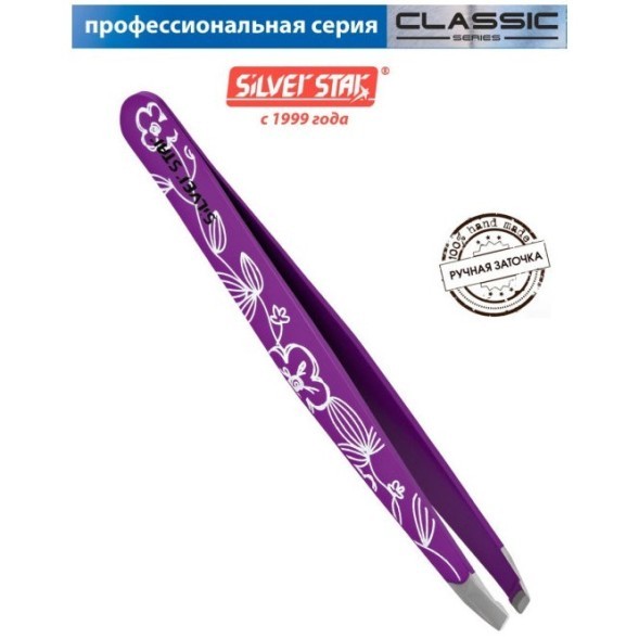 АТ 9933 пинцет, косой цветной