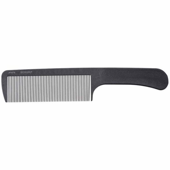 JF0016 Расческа рабочая DEWAL микрофибра с силиконом, для стрижки под машинку ,антистатик, серая 25,8 см