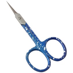 НСС 5 BLUE, ножницы для кутикулы, зауженные лезвия, плечики, синее в крапинку покрытие