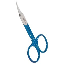 НСС 5 BLUE, ножницы для кутикулы, зауженные лезвия, плечики, синее в крапинку покрытие
